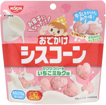 日清シスコ　おでかけシスコーン サクサクハート いちごミルク味